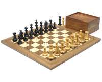 El juego de ajedrez Bath en ébano y nogal