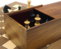 El juego de ajedrez Bath en ébano y nogal