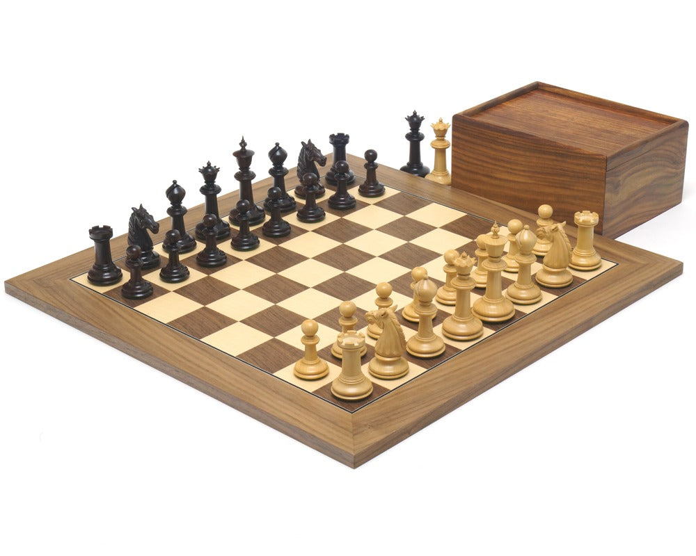 Juego de ajedrez de nogal y palisandro de Bath