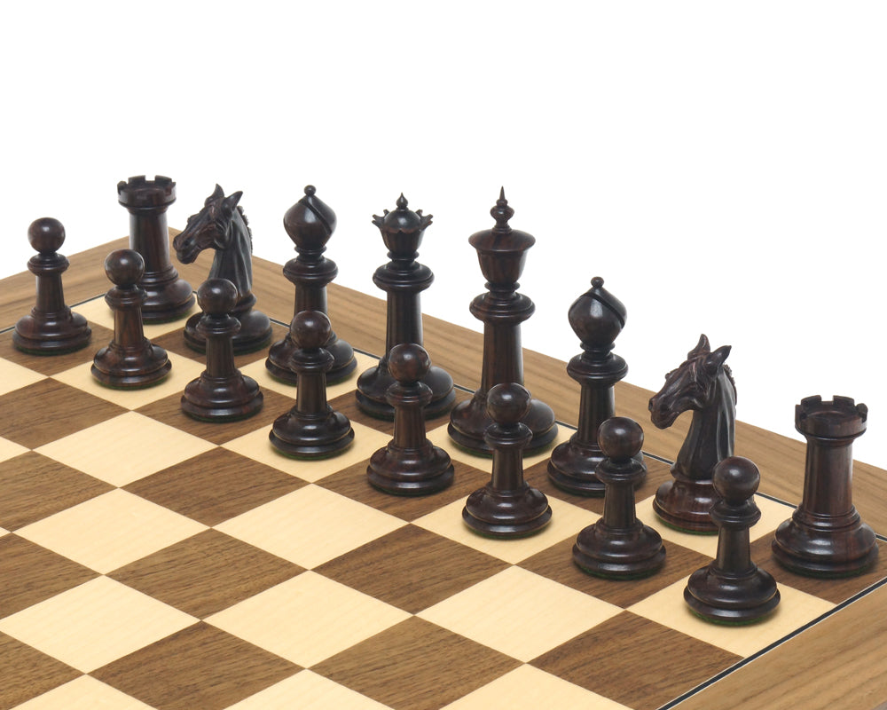 Juego de ajedrez de nogal y palisandro de Bath