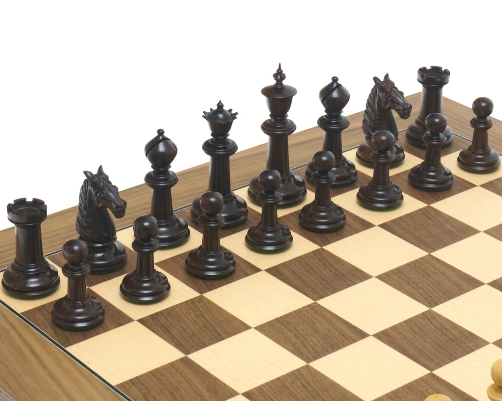 Juego de ajedrez de nogal y palisandro de Bath