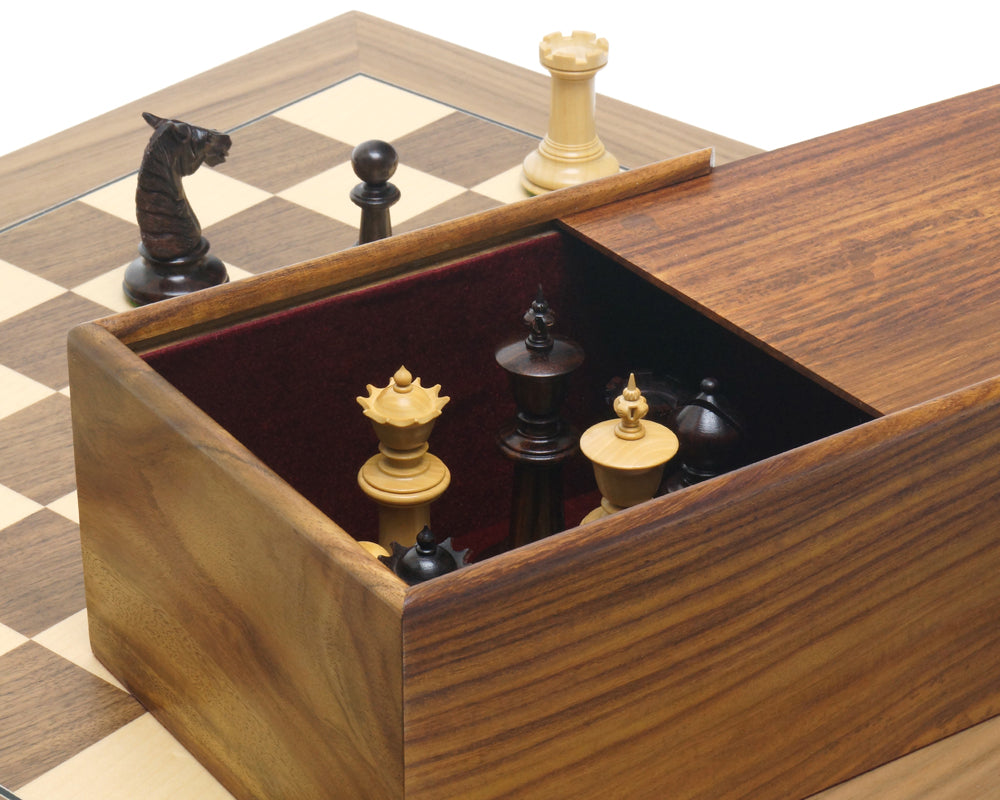 Juego de ajedrez de nogal y palisandro de Bath