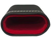 Juego de cubiletes de backgammon en cuero sintético