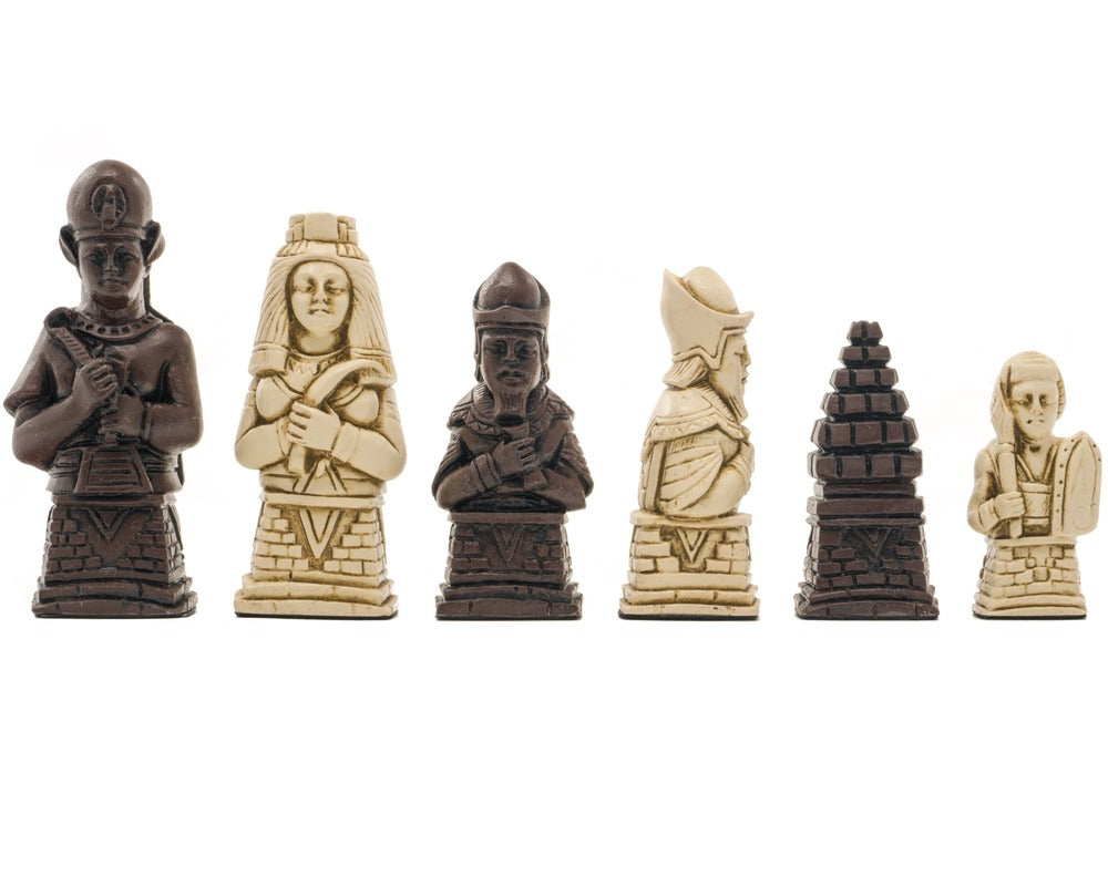 Piezas de ajedrez Berkeley Chess Egyptian Russet