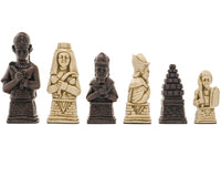 Piezas de ajedrez Berkeley Chess Egyptian Russet