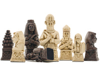 Piezas de ajedrez Berkeley Chess Egyptian Russet