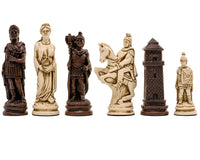 Piezas de ajedrez Berkeley Chess Roman Russet