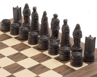Piezas de ajedrez Berkeley Chess Inglés Russet