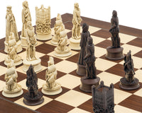Piezas de ajedrez Berkeley Chess Elizabethan Russet