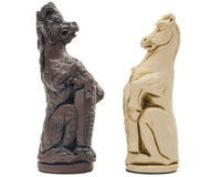 Piezas de ajedrez Royal Beast Russet de Berkeley Chess