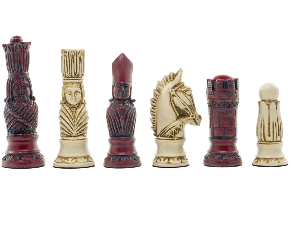 Berkeley Chess Piezas de ajedrez Victorian Cardinal