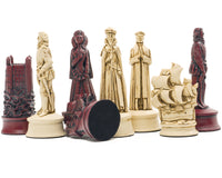 Piezas de ajedrez Elizabethan Cardinal de Berkeley Chess
