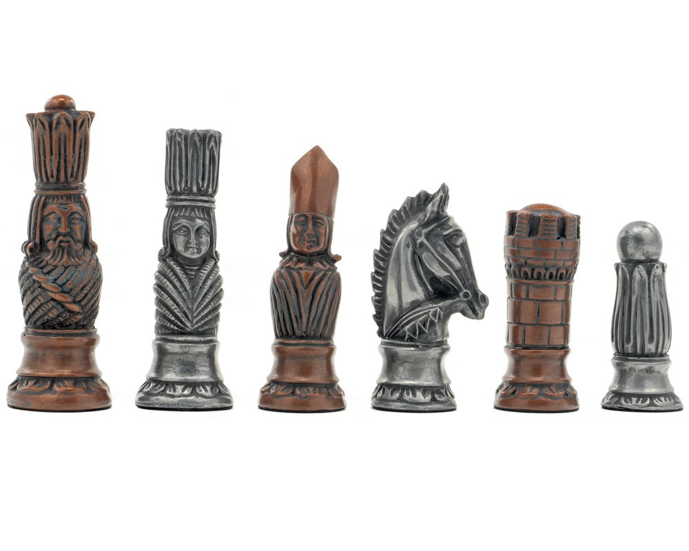 Berkeley Chess Piezas de ajedrez victorianas metálicas