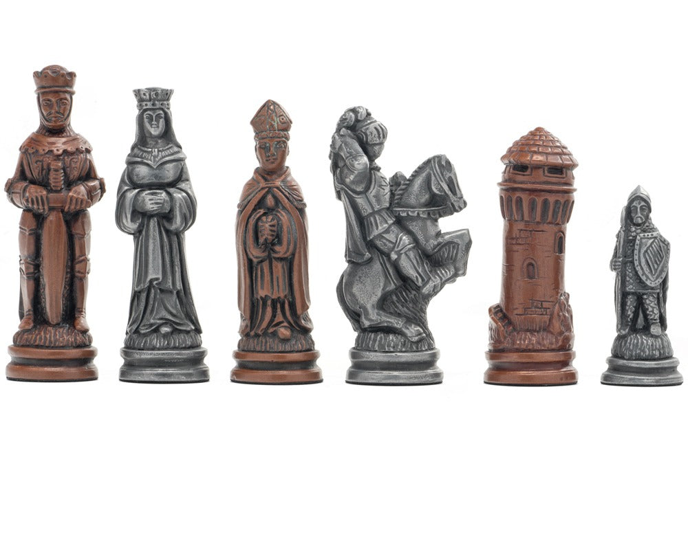 Piezas de ajedrez Berkeley Chess Camelot Metallic