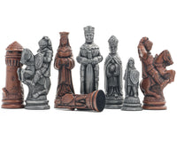 Piezas de ajedrez Berkeley Chess Camelot Metallic