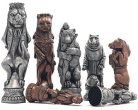 Berkeley Chess Reynard the Fox — Piezas de ajedrez metálicas