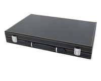 Juego de Backgammon Plegable de Polipiel Italfama en Negro y Beige