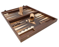 Juego de Backgammon Manopoulos Wenge & Walnut Burl