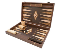 Juego de Backgammon Manopoulos Wenge & Walnut Burl