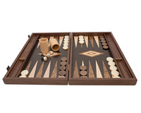 Juego de Backgammon Manopoulos Wenge & Walnut Burl