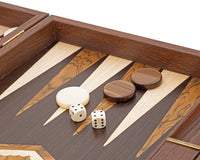 Juego de Backgammon Manopoulos Wenge & Walnut Burl