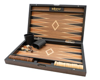 Italfama Juego de Backgammon plegable de madera con bolsa protectora