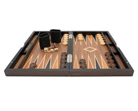 Italfama Juego de Backgammon plegable de madera con bolsa protectora