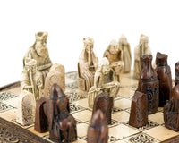 Isla de Lewis - Juego de ajedrez céltico compacto, 22,9 cm