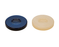 Piedras de backgammon Deluxe de color azul y marfil de 36 mm