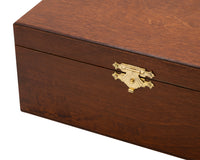 Estuche para piezas de ajedrez de madera de abedul número 5, color oscuro