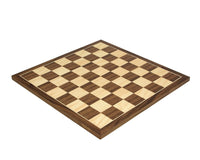 Tablero de ajedrez de nogal y arce de 45 cm