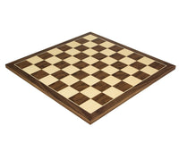 Tablero de ajedrez de nogal y arce de 50 cm