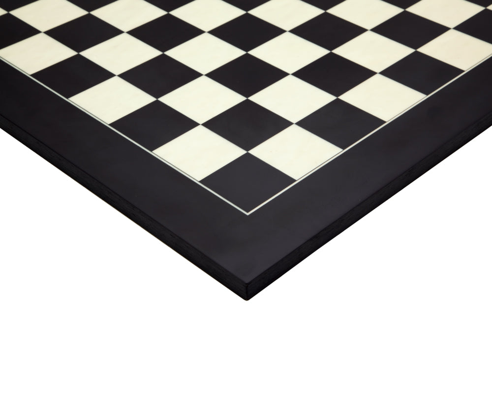 Tablero de ajedrez de lujo, 45 cm, negro y arce