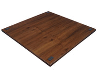 Tablero de ajedrez italiano de lujo de 60 cm en radica de nogal oscuro