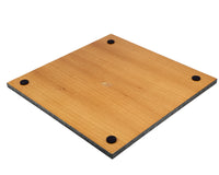 Tablero de ajedrez de lujo de 43 cm en arce gris oscuro y olmo