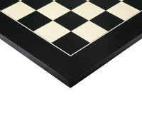 Tablero de ajedrez de lujo de 55 cm en anegre y arce negro lacado