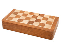 Juego de ajedrez magnético plegable de viaje de madera maciza de lujo, 30 cm