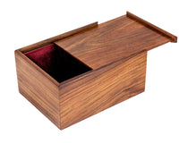 Estuche para piezas de ajedrez de madera con tapa deslizante - grande