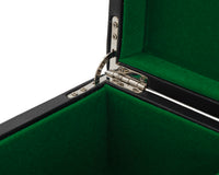 Estuche para piezas de ajedrez de piel sintética negra