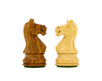 Piezas de ajedrez Staunton "Caballo Feroz" Sheesham - 7,6 cm - Incluye estuche para piezas de ajedrez en madera oscura