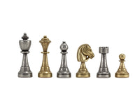 Finnesburg Series — Piezas de ajedrez de latón y níquel, 7,6 cm