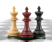 Corinthian Tres Corone — Piezas de ajedrez de lujo — 6,4 cm