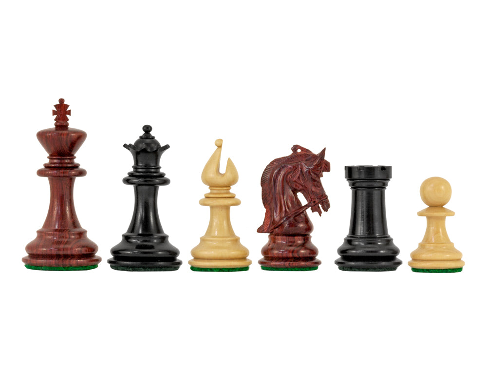 Corinthian Tres Corone — Piezas de ajedrez de lujo — 6,4 cm