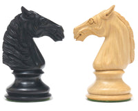 Piezas de ajedrez Staunton clásicas, serie Bath en ébano - 10,8 cm