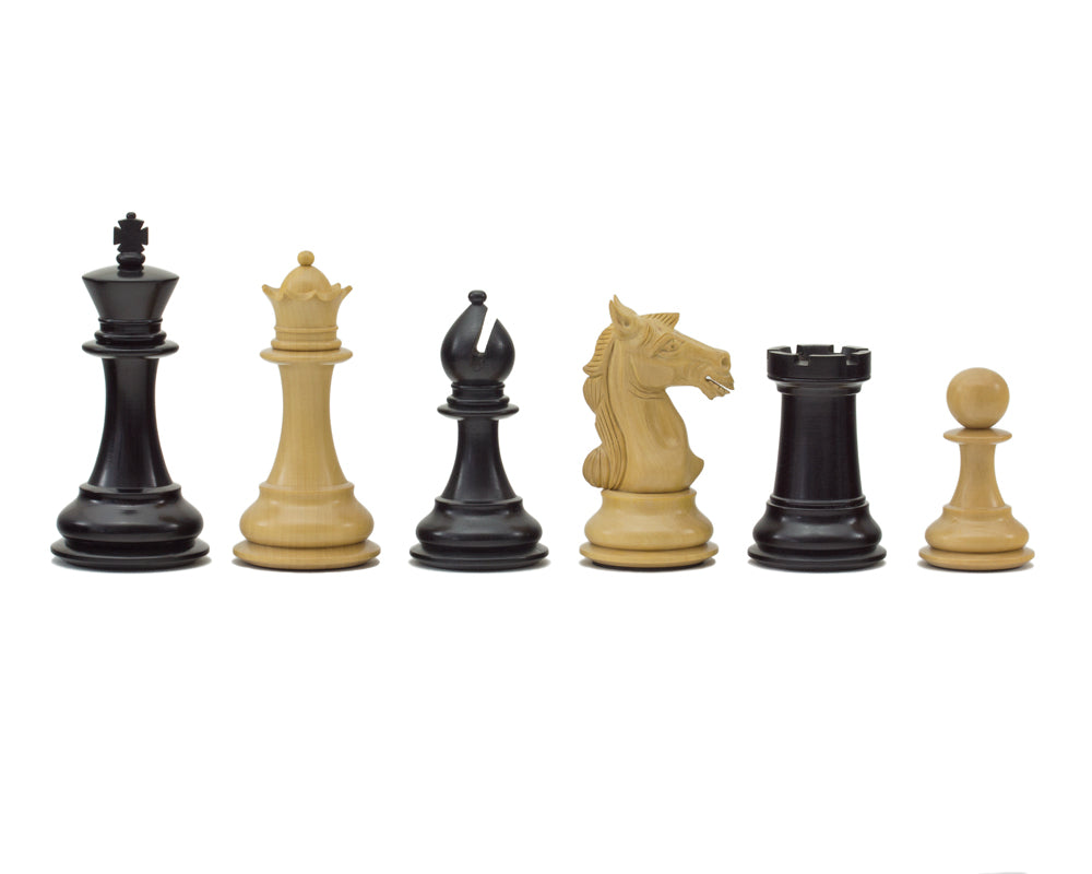 Serie Columbus - Piezas de ajedrez de ébano - 10,2 cm