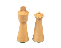 Piezas de ajedrez Art Déco de boj ebonizado - 8,9 cm