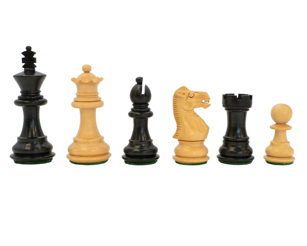 Piezas de ajedrez Staunton Kingsclere en ébano - 6,4 cm