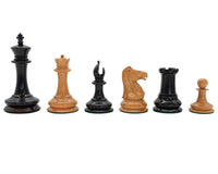 Leuchar Reproduction - Piezas de ajedrez de lujo en ébano y boj envejecido - 8,3 cm