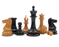 Leuchar Reproduction - Piezas de ajedrez de lujo en ébano y boj envejecido - 8,3 cm