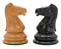 Leuchar Reproduction - Piezas de ajedrez de lujo en ébano y boj envejecido - 8,3 cm